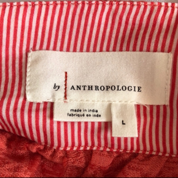 Anthro Tank Square Neck Geometric Pattern Back Buttons - Picture 6 of 9